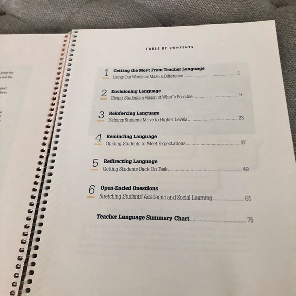 Responsive Classroom The Power of Our Words for Middle school spiral book - Picture 2 of 13